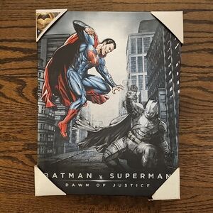 Marvel Batman vs Superman Daen Of Justice Canvas Art